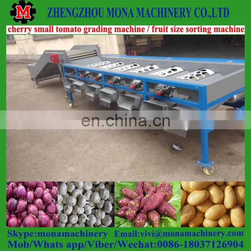 size fruit sorting machine by fruit diameter / small size high speed fruit grading machine