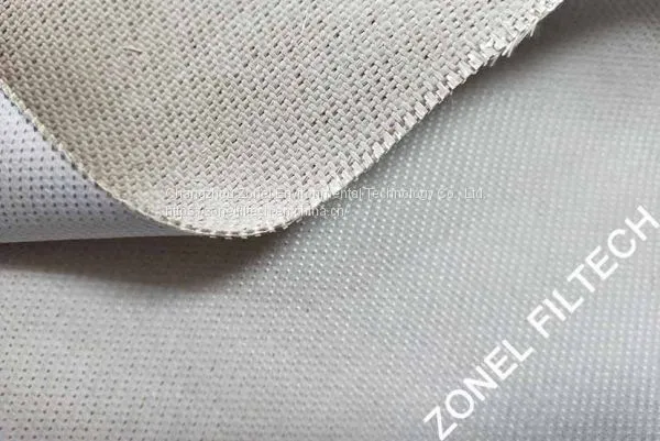 fiber glass filter fabric with silicon oil and PTFE treatment