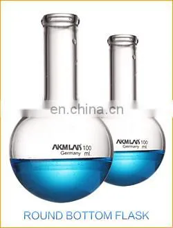 AKMLAB Borosilicate Glass 250ml Round Bottom Boiling Flask
