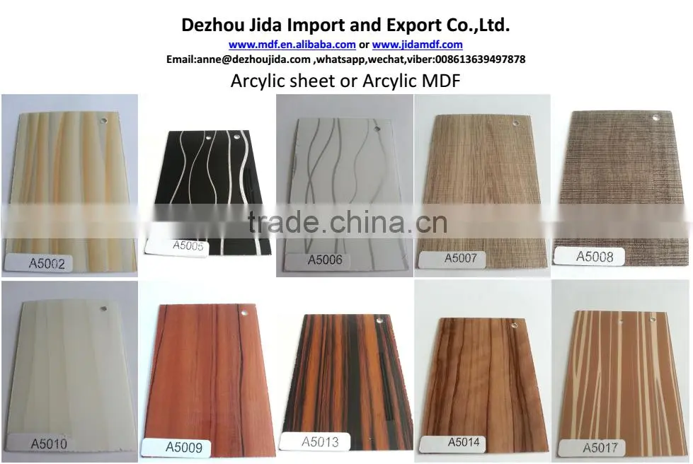 MDF Panel/ Acrylic UV MDF Board /High Gloss MDF Panel