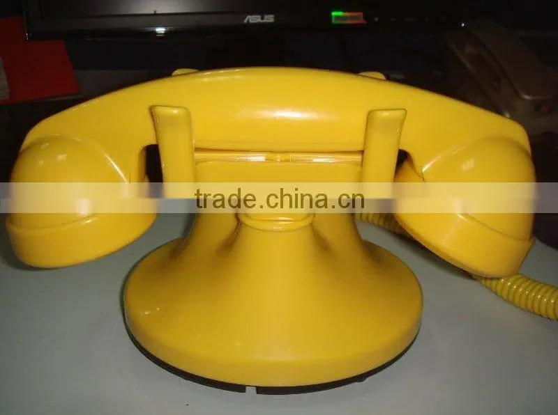Rotary dial antique decorative telephone