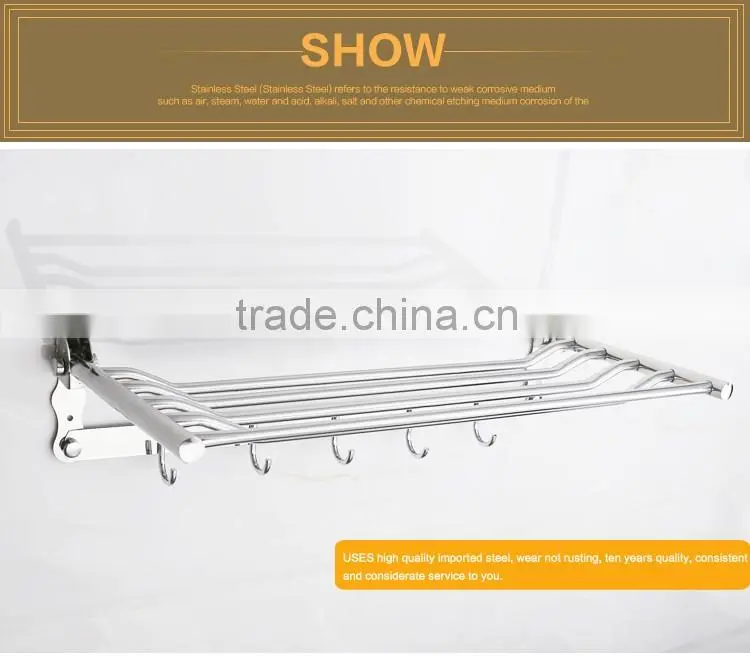 Wesda good quality Bathroom Towel rack With Hooks A127