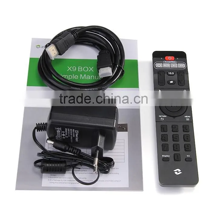New Zidoo X9 Bluetooth 4.0 Dual Band Wi-Fi Mali450 GPU Android 4.4 kitkat Smart Tv Box