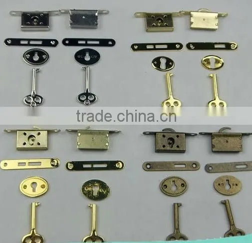 New! Wholesales fashion small locks for jewelry boxes /snap button clasps /cigar wooden box