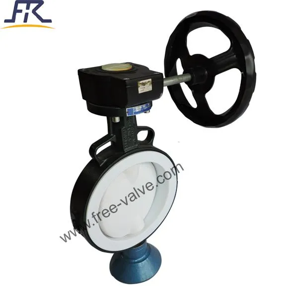 4895 Worm gear Operated PTFE Lined Butterfly Valve