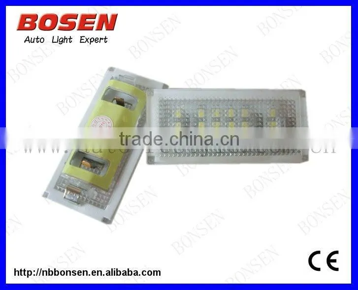 no errors E46 2D led license plate light