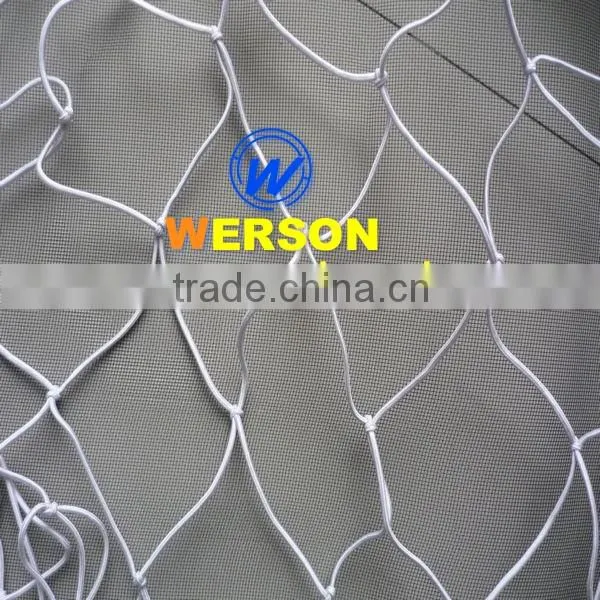 black/white luggage net ,15" X 15"
