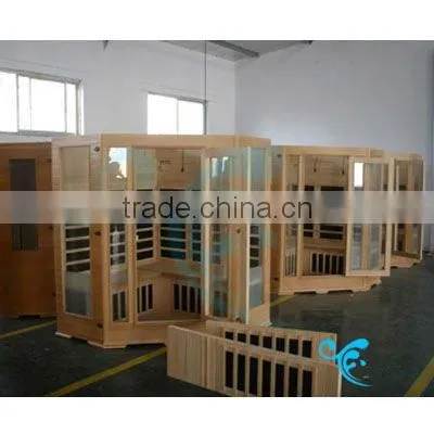 A serial tourmaline sauna room