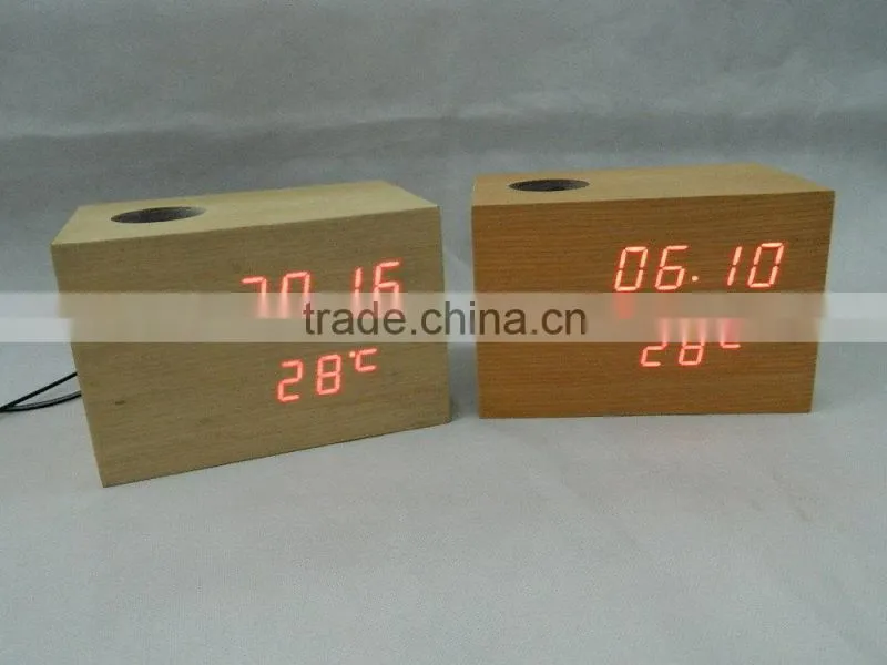 High Quality LED Digital Voice Control Desk LED Alarm Clock