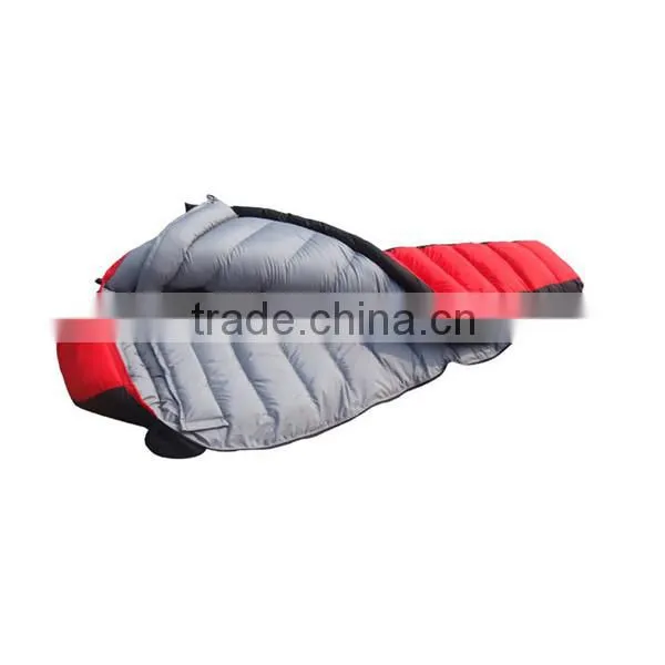 25 Degree 1500G Down Filling Mountain Winter Outdoor Camping Down Sleeping Bag Mummy Duck Down Thickening Sleeping Bags Adult