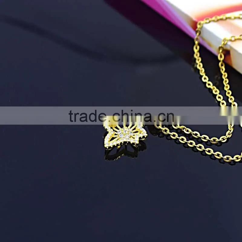 importing jewelry from china stainless steel jewelry flower necklace gold