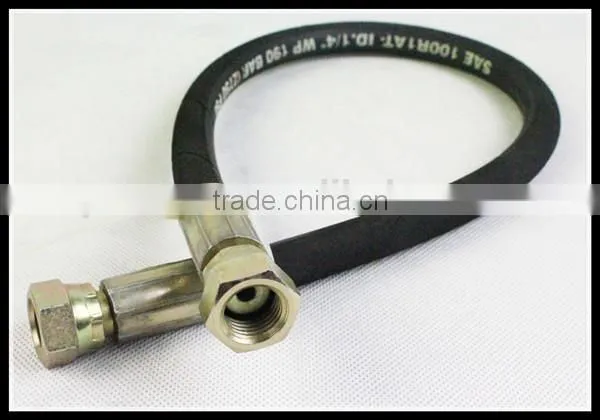 Wire braid machine hydraulic hose assembly