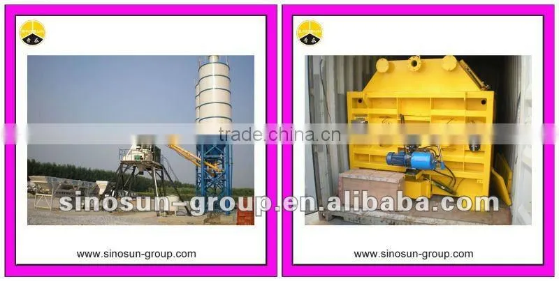 (JS500-JS4000) Twin Shaft Concrete Mixer ( 25~200 m3/h)