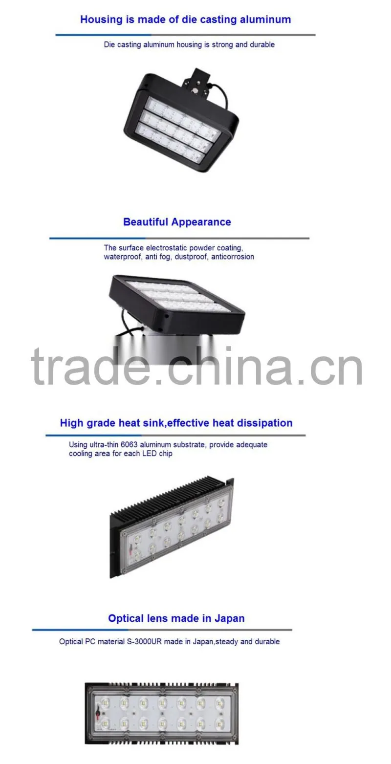 5Years Warranty 30-400W UL TUV GS CE ROHS listed high quality modular 120w led flood light