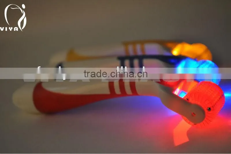 Interchangeable vibration DERMA ROLLER FOTON LED
