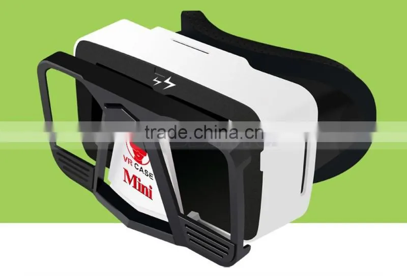 Cheap 3D VR Headset Virtual Reality Personalized VR Mini Cute Glasses Case For iPhone 6S Plus Galaxy S6 S7 Edge