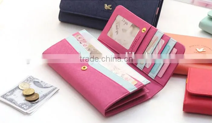 Hot Sale Fashion PU Women Famous Branded Wallet