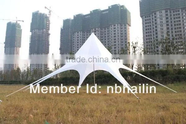 Factory sale white oxford fabric Star tents star shaped canopy tent star shade tent canopy star sun shelter