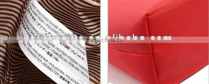2016 Promotional fashionable wholesale custom printed leather bag shops