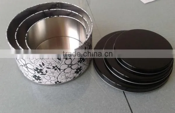 3 sets of metal tin can