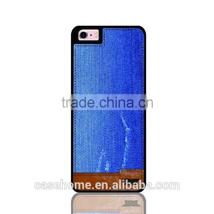 For iphone SE Mobile Phone Case Jean Back Hard Cover for iphone 7