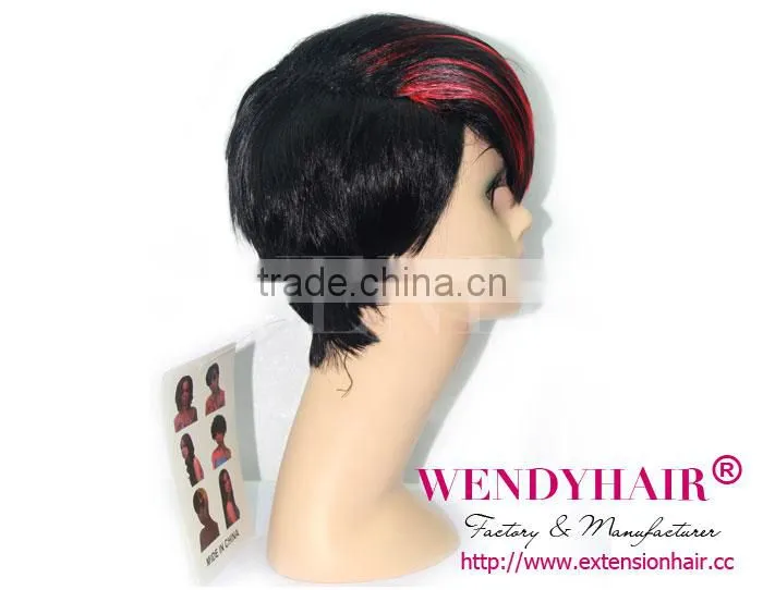 NEW ARRIVEL!!!! cheap synthetic hair wigs short hair machine made wig