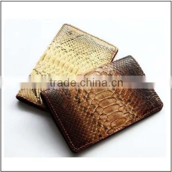 Fashion genuine python passport bag custom python passport case with your logo