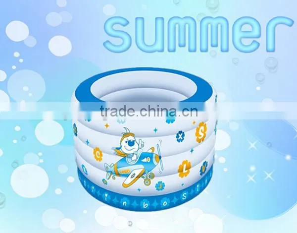 5 circles Round plastic inflatable swimming pool baby pool, 3 colors for choice