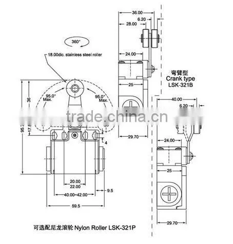 Supplier Stainless steel Rotary Lever Snap Action Waterproof Electrical Switch