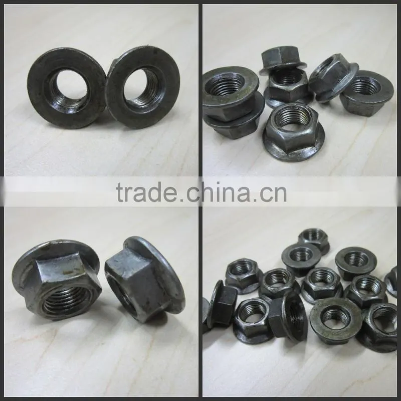 1/2"-20 Hex Flange Nuts, Serrated-UNF on stock