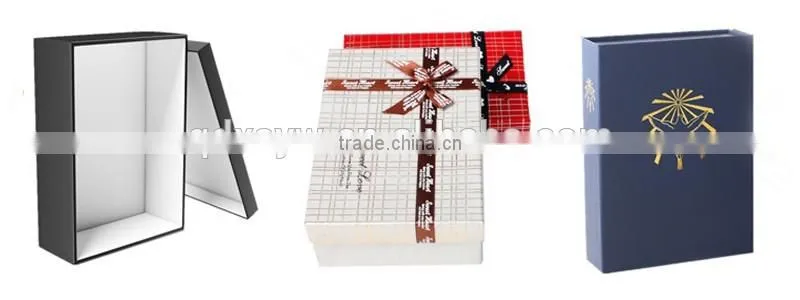 Brown Orange Color Rigid Card Hamper Chocolate Packaging Box