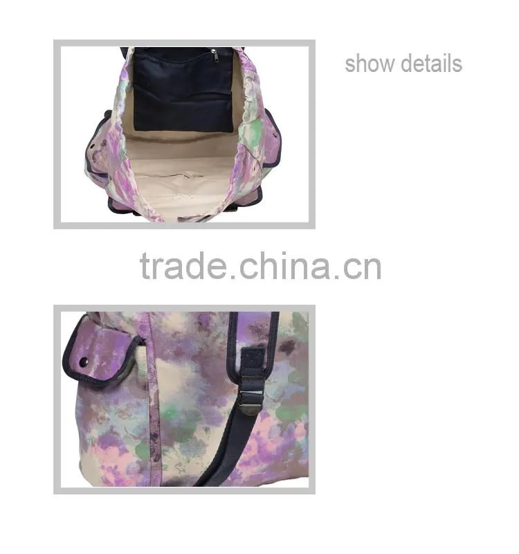 high quality hot sale custom girls canvas printing backpack
