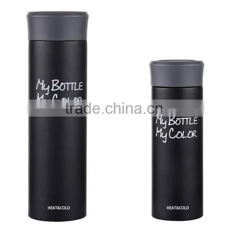Home Office Business Stainless Steel Vacuum Thermal Dull Polish Warm Travel Mug Cup Bottle