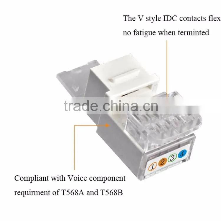 Cat5e/Cat 5E/5 Cat.6 Rj45 Male Keystone Jack