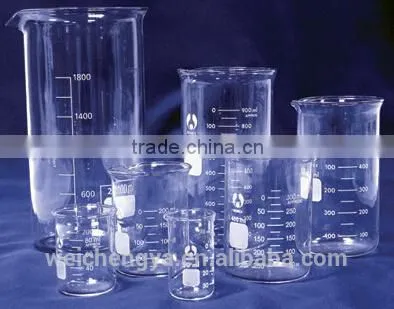 Glassware Beaker. low type beaker. hightype beaker