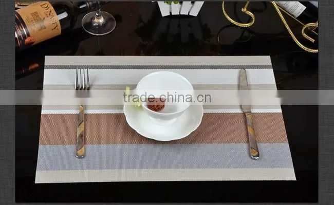 stripe pvc kitchen table mat