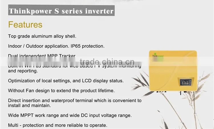 High quality1500W photovoltaic,dc to ac grid-connected inverter with VDE,SAA,G83,G59 certificated