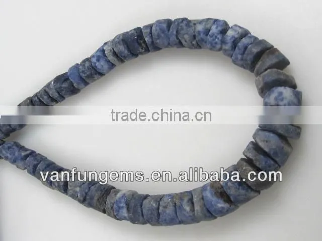 Natural Sodalite Rough Coin