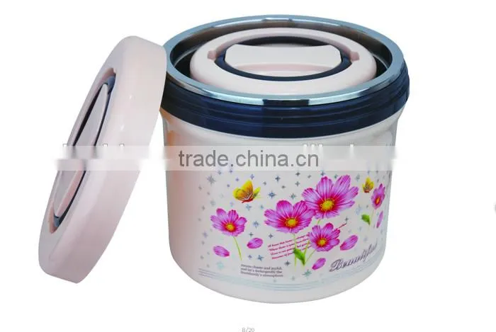 2011 plastic stainless steel thermos casserole