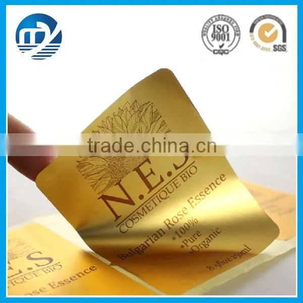 2015 new design waterproof transparent self adhesive sticker
