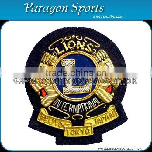 Handmade Bullion Wire & thread blazer badge