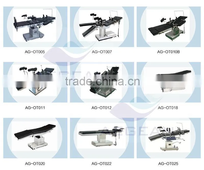 AG-OT009 Waterproof foam mattress operating surgical operation table