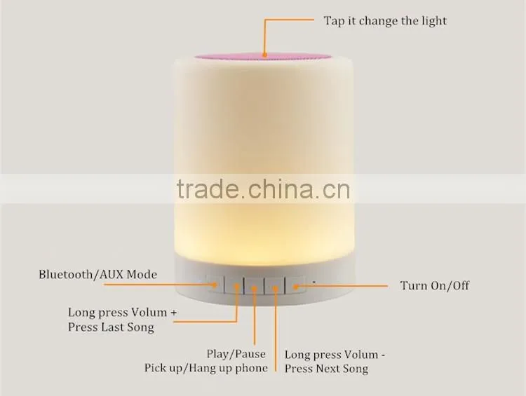 2016 Low Price Wholesale Magic Color Bluetooth Smart Lamp Speaker