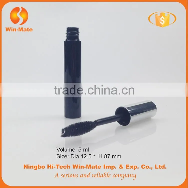 2015 hot-selling black 87*12.5mm ABS empty mascara packaging