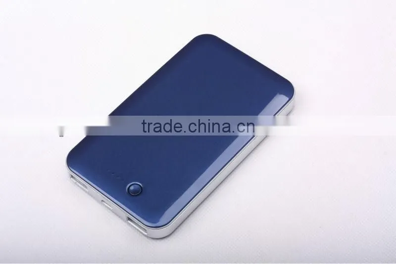 High real capacity external battery charger with LED hand lamp for smart phone of 8000mAh