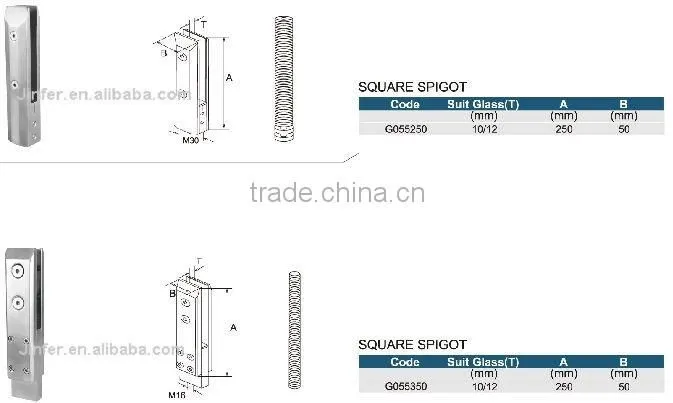 Stainless Steel Glass Spigot Duplex 2205 spigot Glass pool fencing spigot