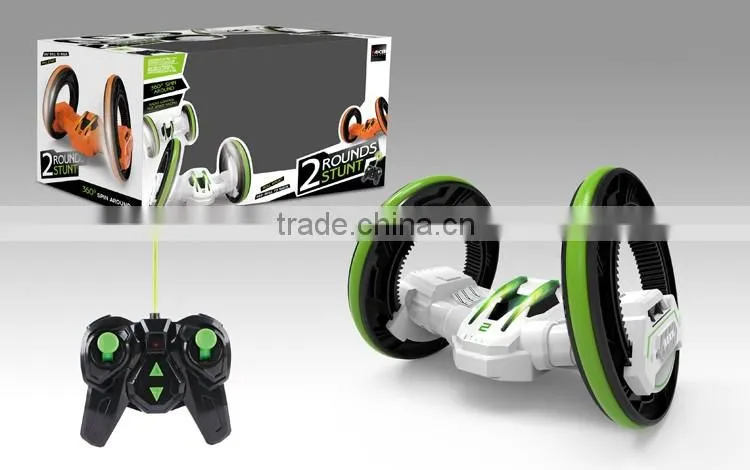 Double-wheel rc stunt toy car 360 degrees,4.8V remote control toys