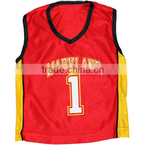 Toddler quick dry basketball jersey with sublimation