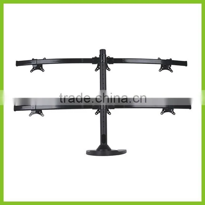 CURVE-H-STAND Desktop LCD Mount for Six Monitors