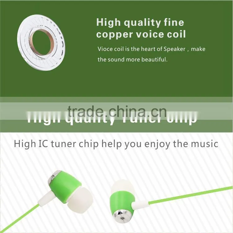 ISO 14years headphone factory, mobile phone headphone with mic